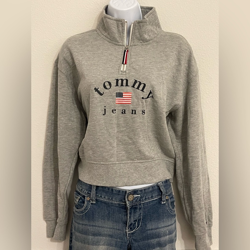 Tommy Hilfiger Grey Sweater Top